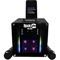 Los mejores  - RockJam RJSC01-BK Singcube Recargable Bluetooth Karaoke Machine con dos micrófonos